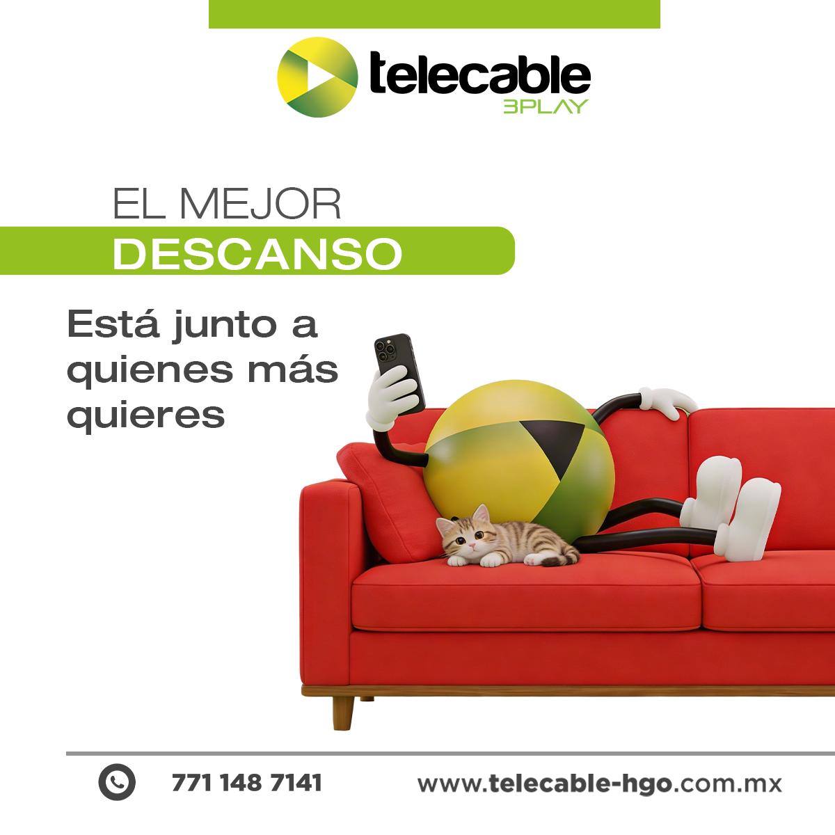 ¡Relájate con Telecable! Disfruta de fibra óptica, wifi de alta velocidad y contenido online en tu smartphone y tv. ¡Conéctate y aprovecha las promociones!

#Internet #Conectados #Velocidad #Tecnología #Online #Digital #Socialmedia #tv #wifi #fibraoptica #Smartphone #Megas