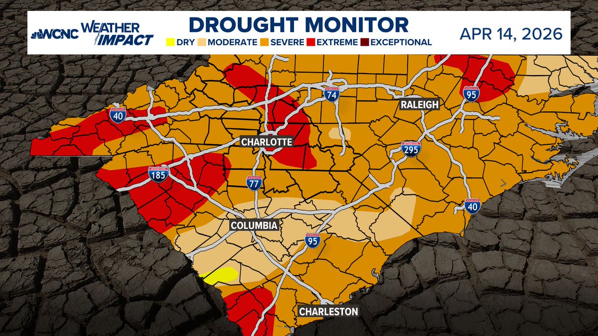 wxbrad's tweet image. The recent heat, combined with no rainfall forecasted for the next ten days, means things are getting worse by the day. Now that the growing season is fully underway, we need substantial rainfall over the next few months to lift us out of #drought. I don't see a pattern change
