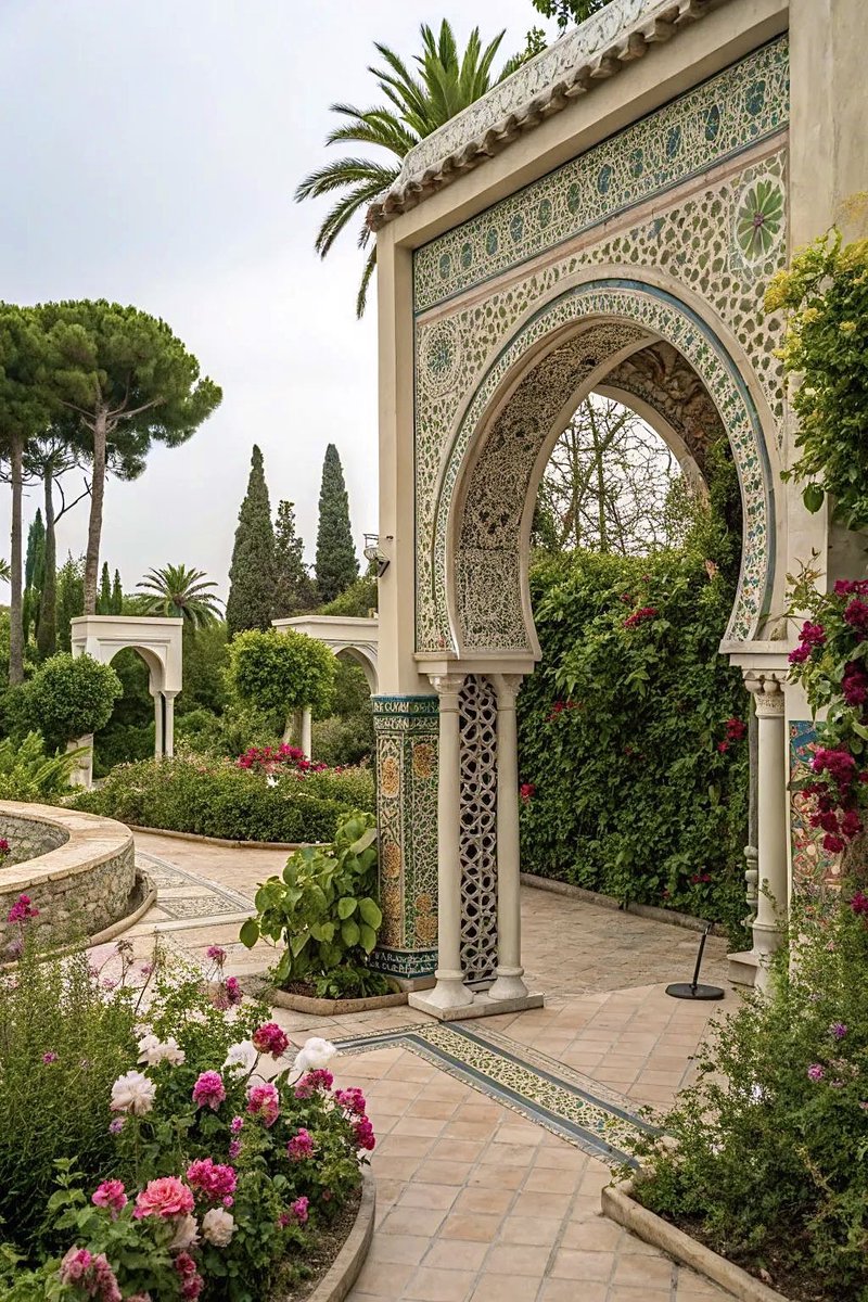 Moorskingdom's tweet photo. courtyard architecture • MOROCCO https://t.co/pynvKEJRhJ