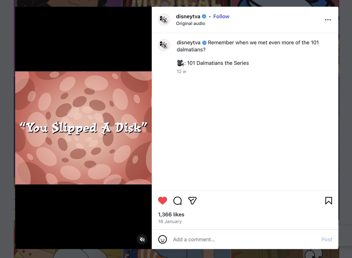 OneOhWonderful's tweet photo. i just discovered this, but the official dtva account on instagram posted the first three minutes of “you slipped a disk” back in january https://t.co/lNtzT5pRNK