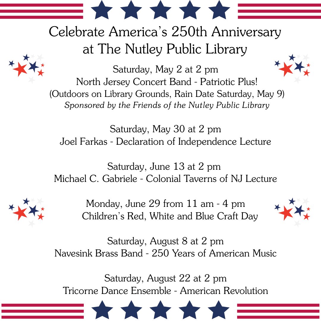 Nutley Library tweet media