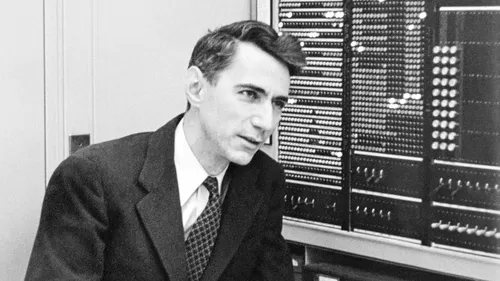 Claude Shanon , the person after whom claude is named:

> Born in 1916 in Petoskey, Michigan
> MIT mathematician and electrical engineer
> His 1937 master's thesis applied Boolean algebra to electrical circuits, still called one of the most important theses ever written
> Founded