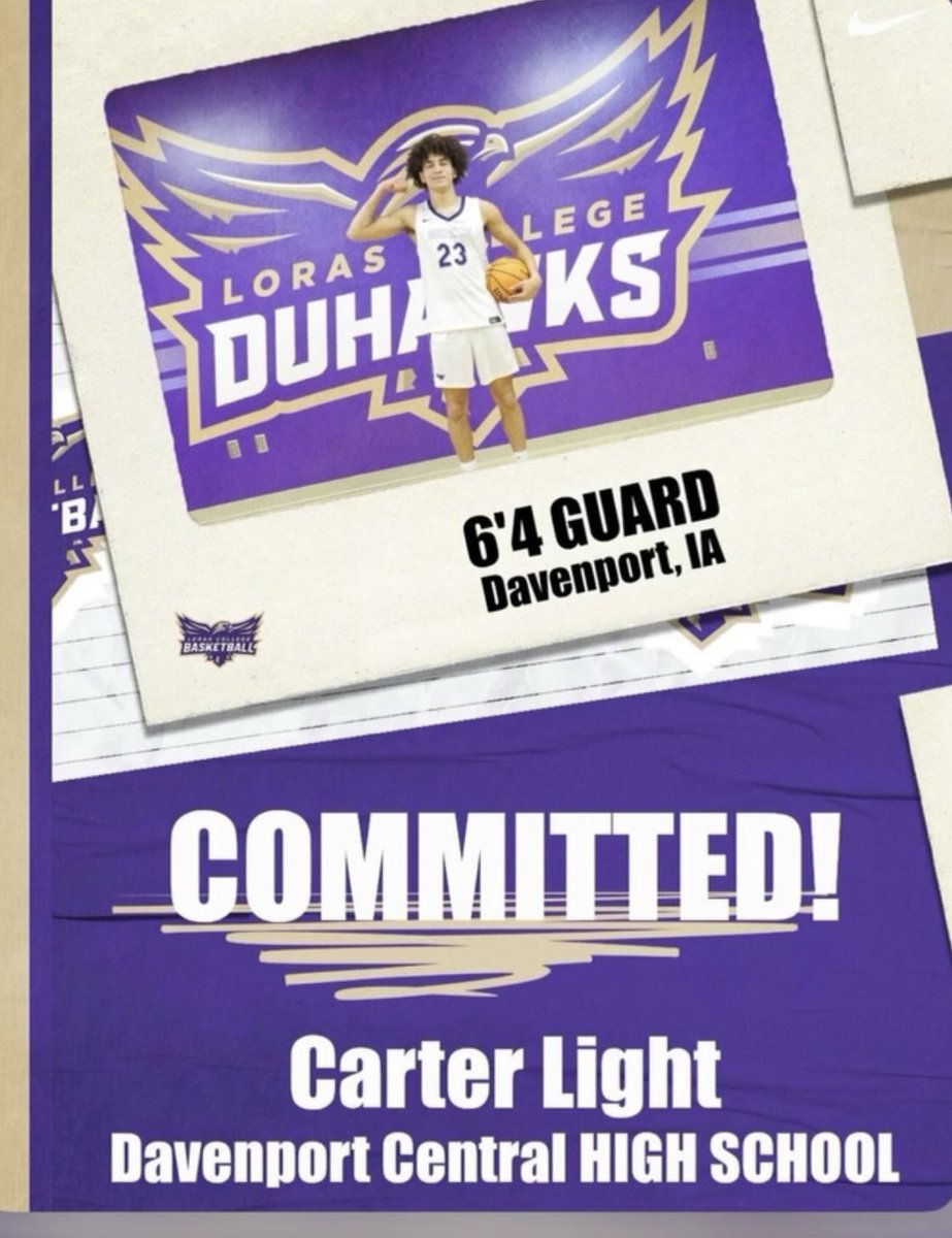 theQCAcademy's tweet photo. Class of 2026 @C23light30 lands in Dubuque, IA at Loras College! Congrats Carter we know Loras is getting an absolute BUCKET!!! https://t.co/K3g24YIPbR