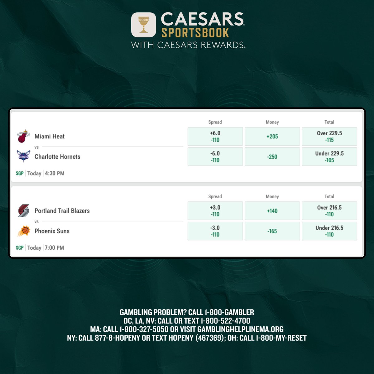 Caesars Sportsbook tweet media