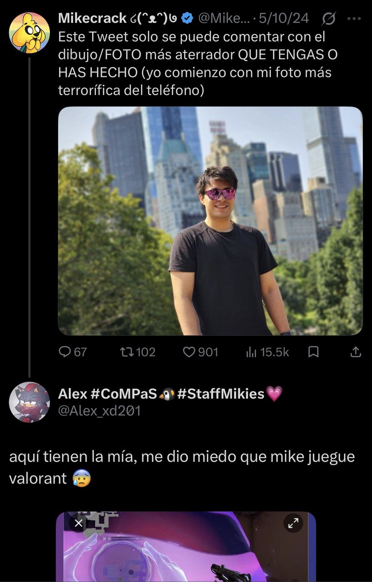 Alex_xd201's tweet image. Como por? Cuál es la necesidad de robarme una ft que yo tome en llamada con casmy y eso sin dar el contexto adecuado, me parece que alguien aquí está agarrando mis ft y eso q utilizando a beneficio propio y desinformado a usuarios de la comunidad de mike
evidencia: