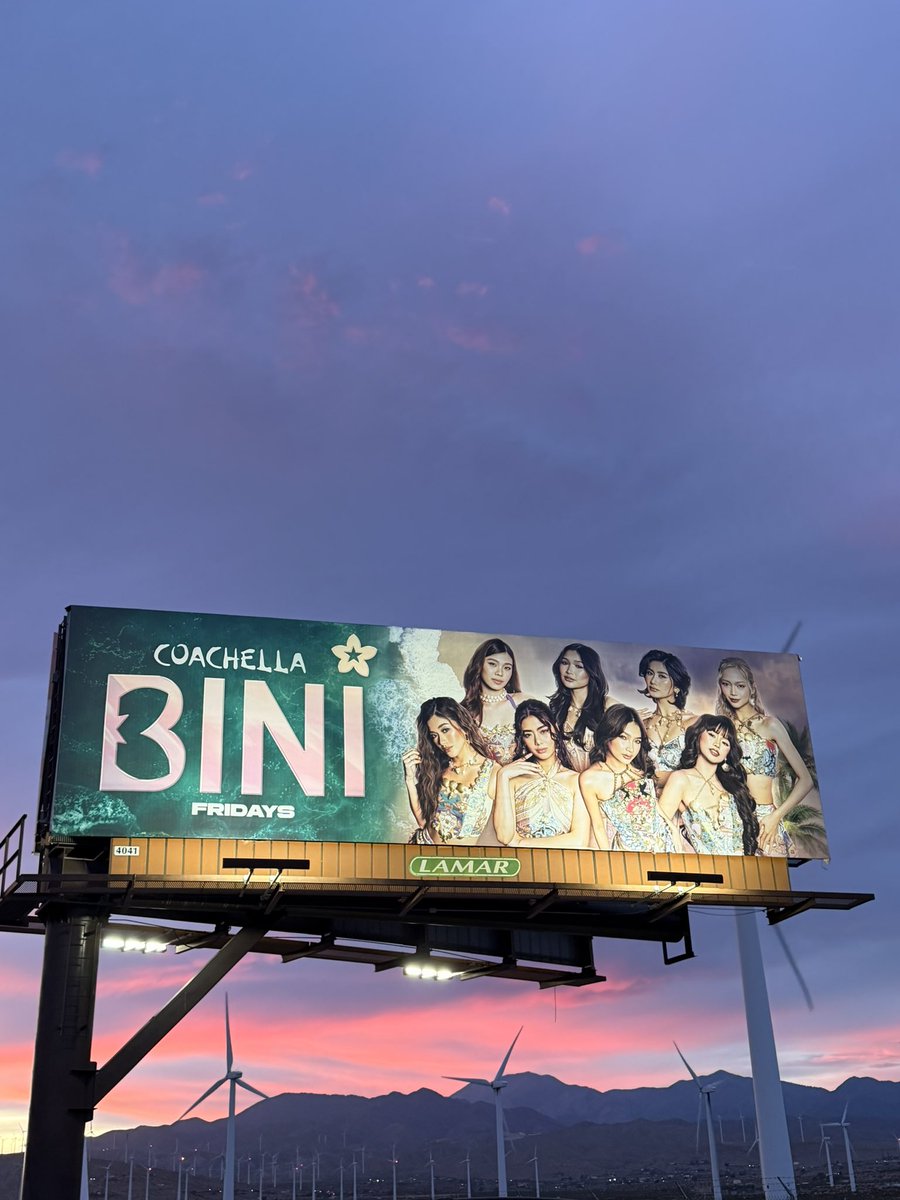 ehCASSEYbata's tweet photo. Coachella, you were quite an experience! We’ll be back soon. ❤️ #BINI_CoachellaWk1 https://t.co/pPX4IEvre0