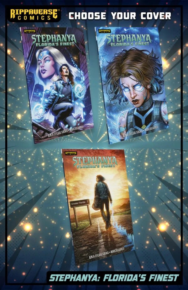 Thank you to the fans who have been supporting our writing at <a href="/TheRippaverse/">Rippaverse Comics</a> and wanted to see a solo STEPHANYA book 🙌

It was really cool to have Steph star in her own story - how will she handle things? Is she more of a hero or criminal or somewhere in between?

LFG -