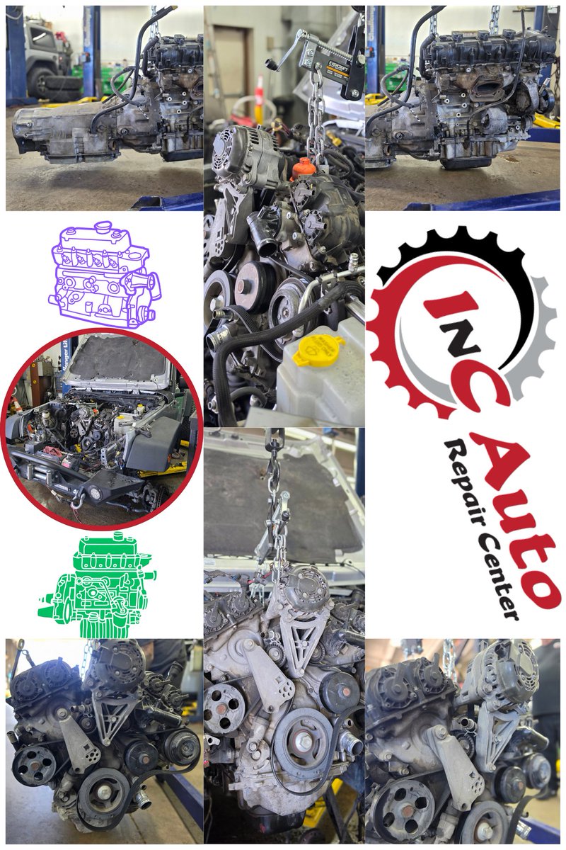 InCAutoRepair's tweet photo. ~motor up baby~
literally...gettin that motor up and out!

we know it's not the best news to hear...but we appreciate our customers trust in doing this BIG job!
did you know we do these jobs?....you're welcome 😎
#mechaniclife #mechanic #automotive #autoservice #parkercolorado https://t.co/G2bn7JlSOT