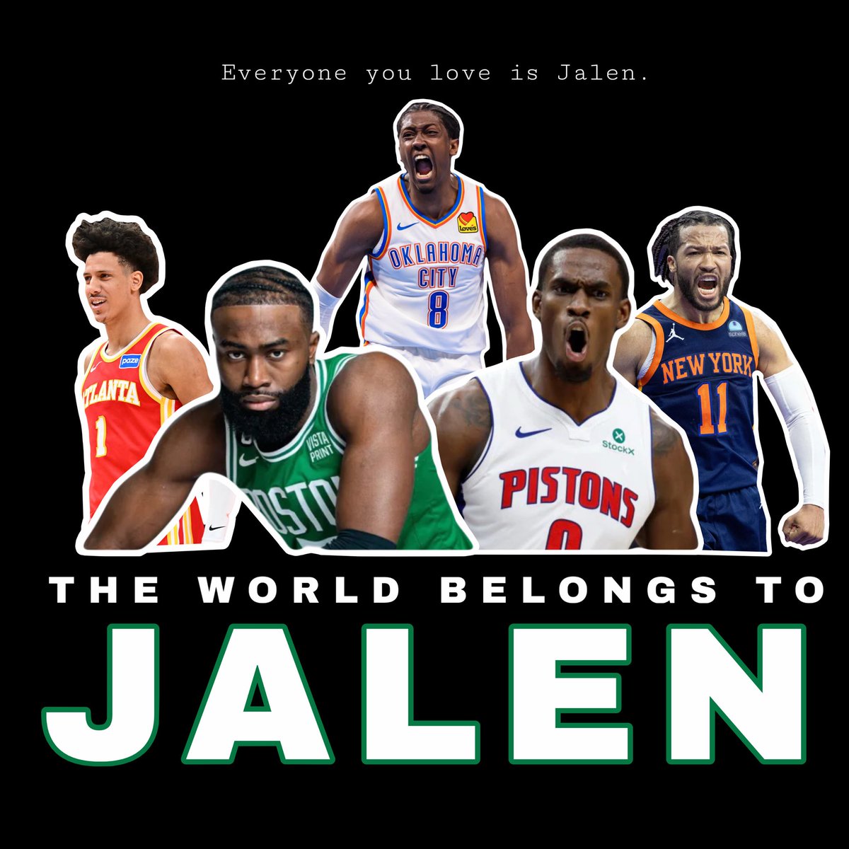 TheRealHK_'s tweet photo. Warning everyone now, Jalen’s are taking over.

Sure just a few great NBA players are currently Jalen.

But soon enough,
The commissioner will be Jalen.
Your boss will be Jalen. 
Your doctor will even be Jalen.

Going in depth on Jalen takeover : 
https://t.co/KzloTTMavI https://t.co/PGGuHKVHzj