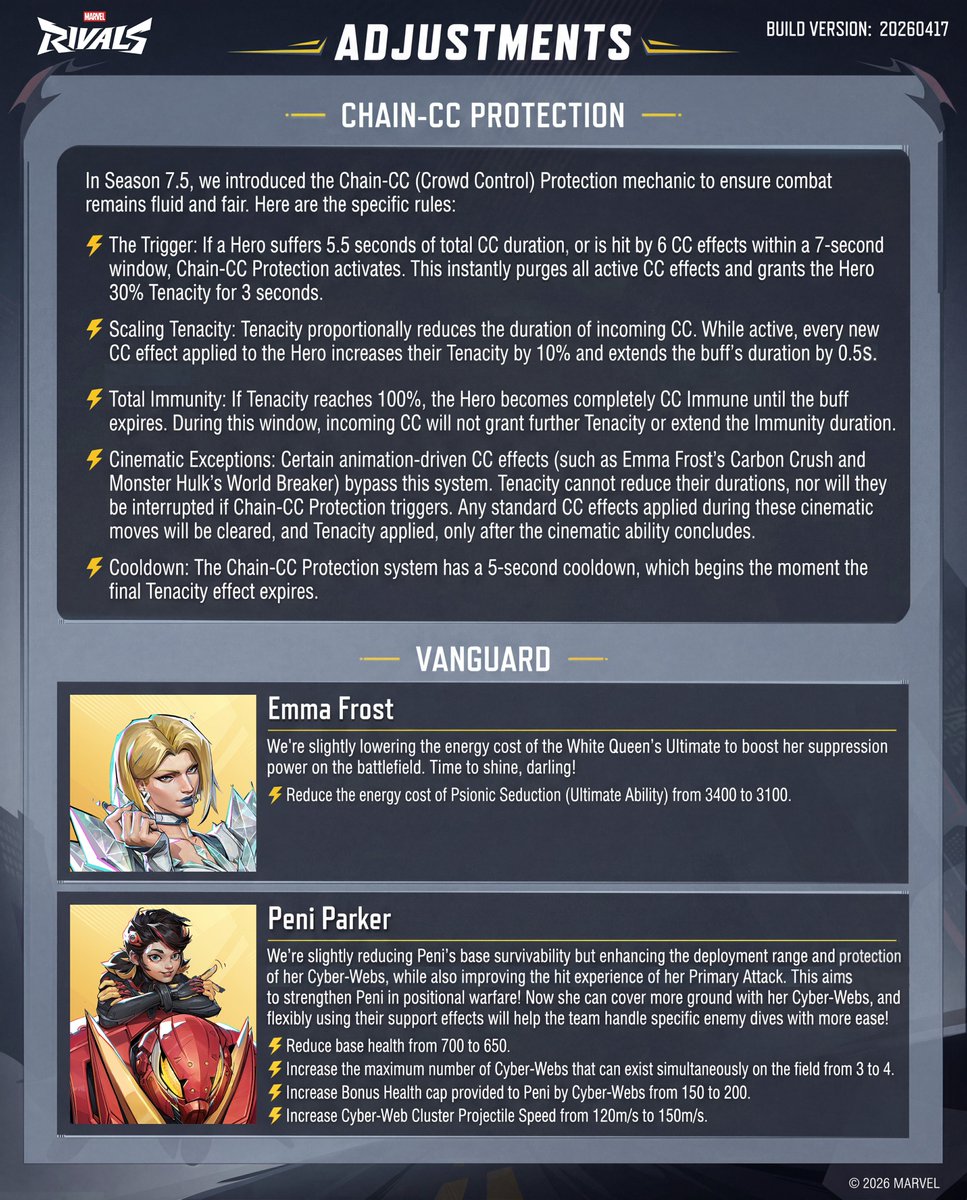 Marvel Rivals Intel tweet media