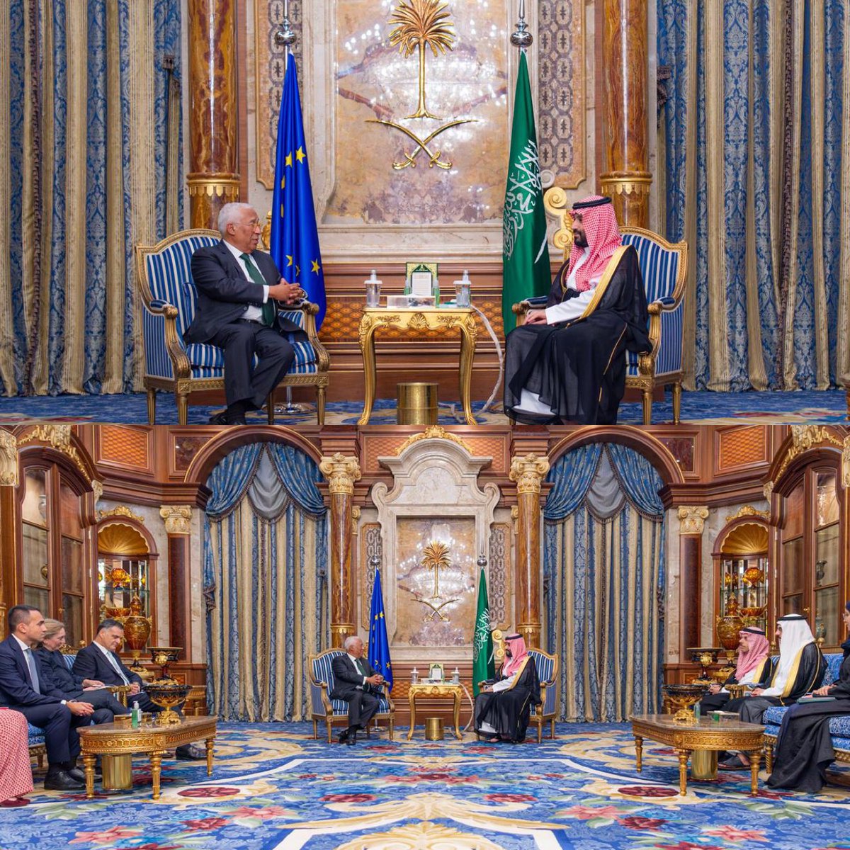 طلب تأكيد مصدر الخبر — لقاء ولي العهد السعودي ورئيس المجلس الأوروبي