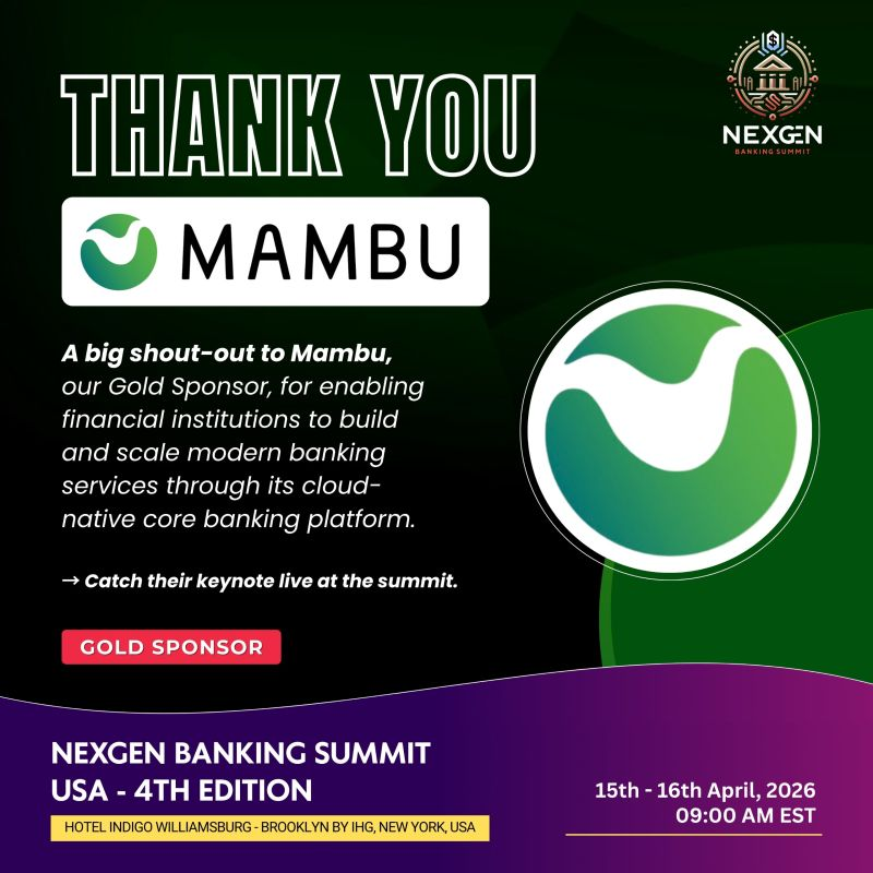 A huge thank you to Mambu, our Gold Sponsor ⚙️ Meet Mambu at the # ...