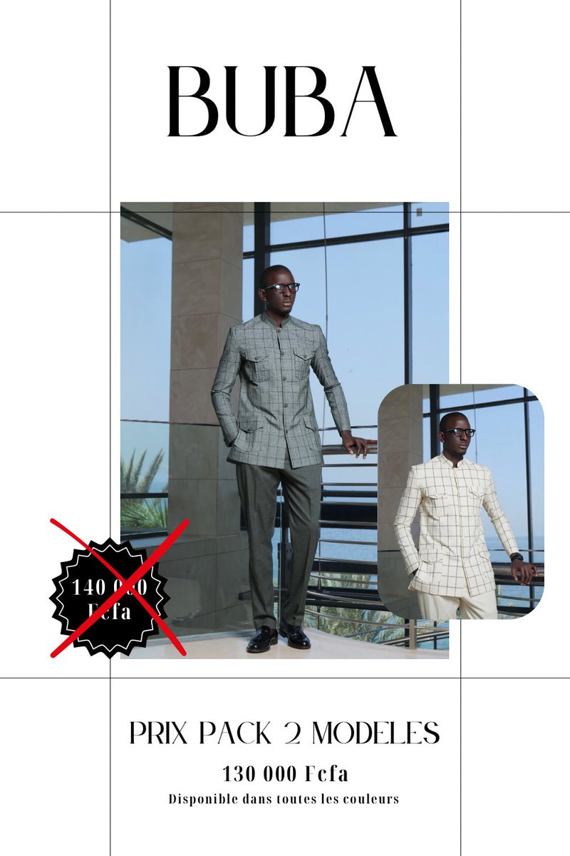 bubadk's tweet photo. Admirez cet ensemble qui donne un look raffiné, contemporain et très soigné.

Prix unitaire : 70 000 F
. Prix pack 2 tenues : 130 000 F (réduction de 10 000 F)
. Prix pack 3 tenues : 190 000 F (réduction de 20 000 F)

📞 : 77 302 83 27 | 77 129 93 93 | 77 258 84 80 https://t.co/Oq3wygMGZv