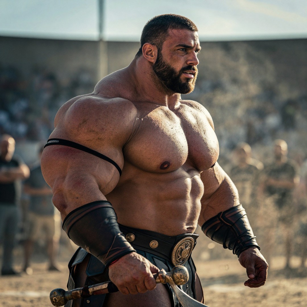VirtualMuscles's tweet image. Gladiator muscles ⚔💪

#aiart #bodybuilding #aimuscle #handsome #male #muscular #muscle #bodybuilder #bodybuildingart #virtualmuscles #gayart
