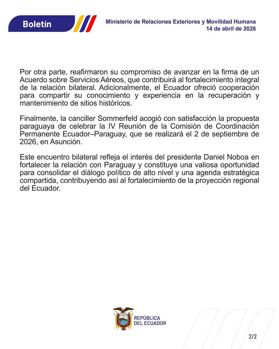 Cancillería del Ecuador 🇪🇨 tweet media