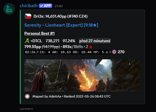 Dri3x1's tweet photo. We count this as a first 800? Right? ...

(I'm actually so fucking happy, I even started crying after setting the score LMAO) https://t.co/krYiqUJ2tg