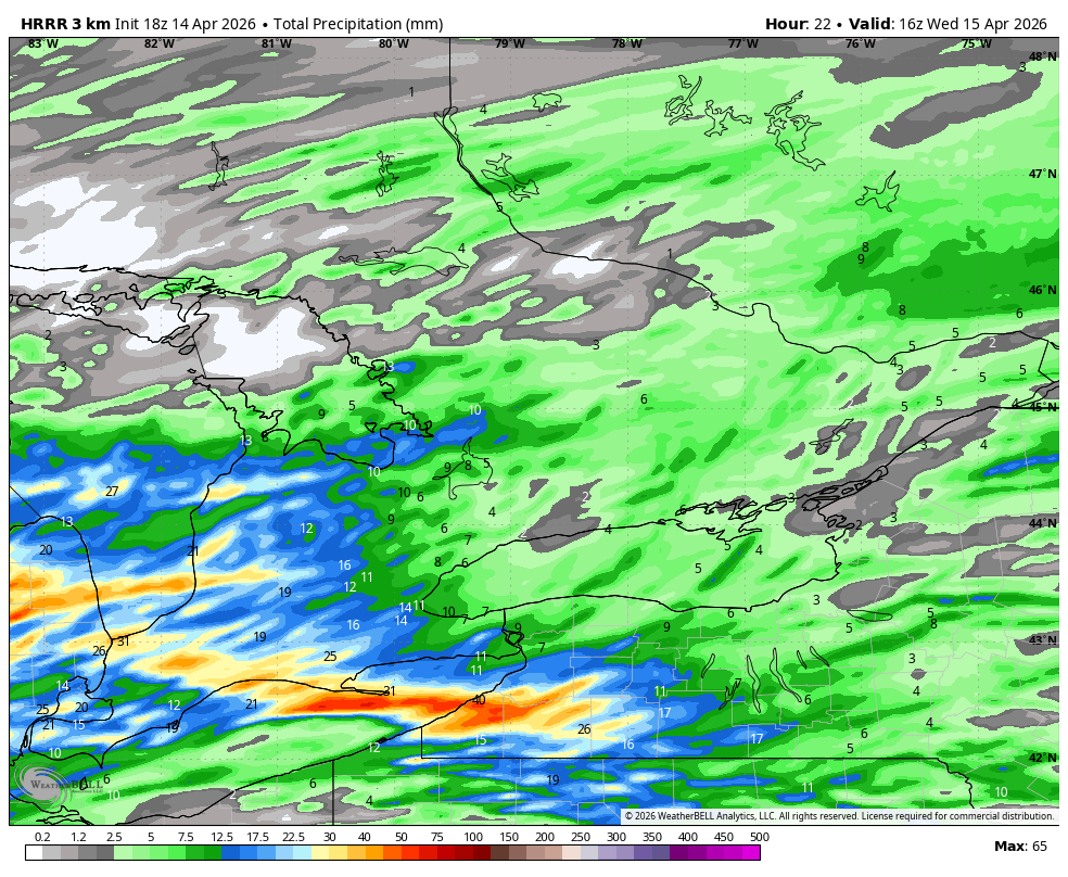 WxOntario1's tweet image. Marginal risk of severe storms this evening/ overnight across Deep SW #Ontario

Another decaying MCS like feature is expected to track through the region

Greatest chance at seeing severe storms will be from #Windsor to #Chatham

Main risks- heavy rainfall, string winds, up to