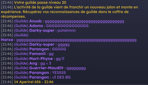 famanii_fr's tweet photo. GG à No Brain sur Salar ! 1ère guilde Niveau 20 du serveur, et 8ème interserveur ! Merci à tous les guildeux malgré leurs temps de jeu réduit qui ont permis d'obtenir la première place ! @DOFUSfr @AnkamaGames @Totankama https://t.co/Kf8FeTyywE