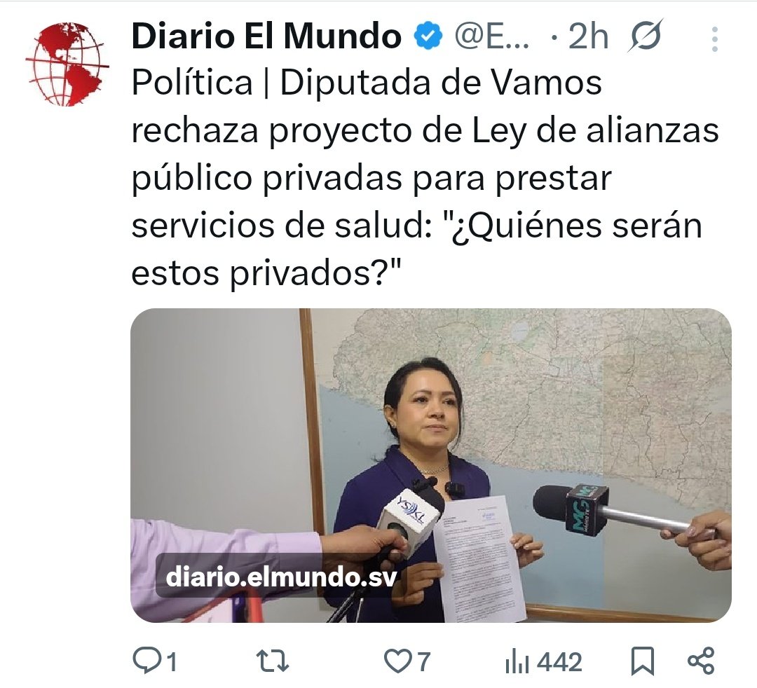 No les preocupa el pueblo, porque saben que el servicio seguirá siendo público y sin costo.
Pero si les preocupa saber quienes serán los privados que van a ayudar al gobierno a avanzar en los servicios de Salud.