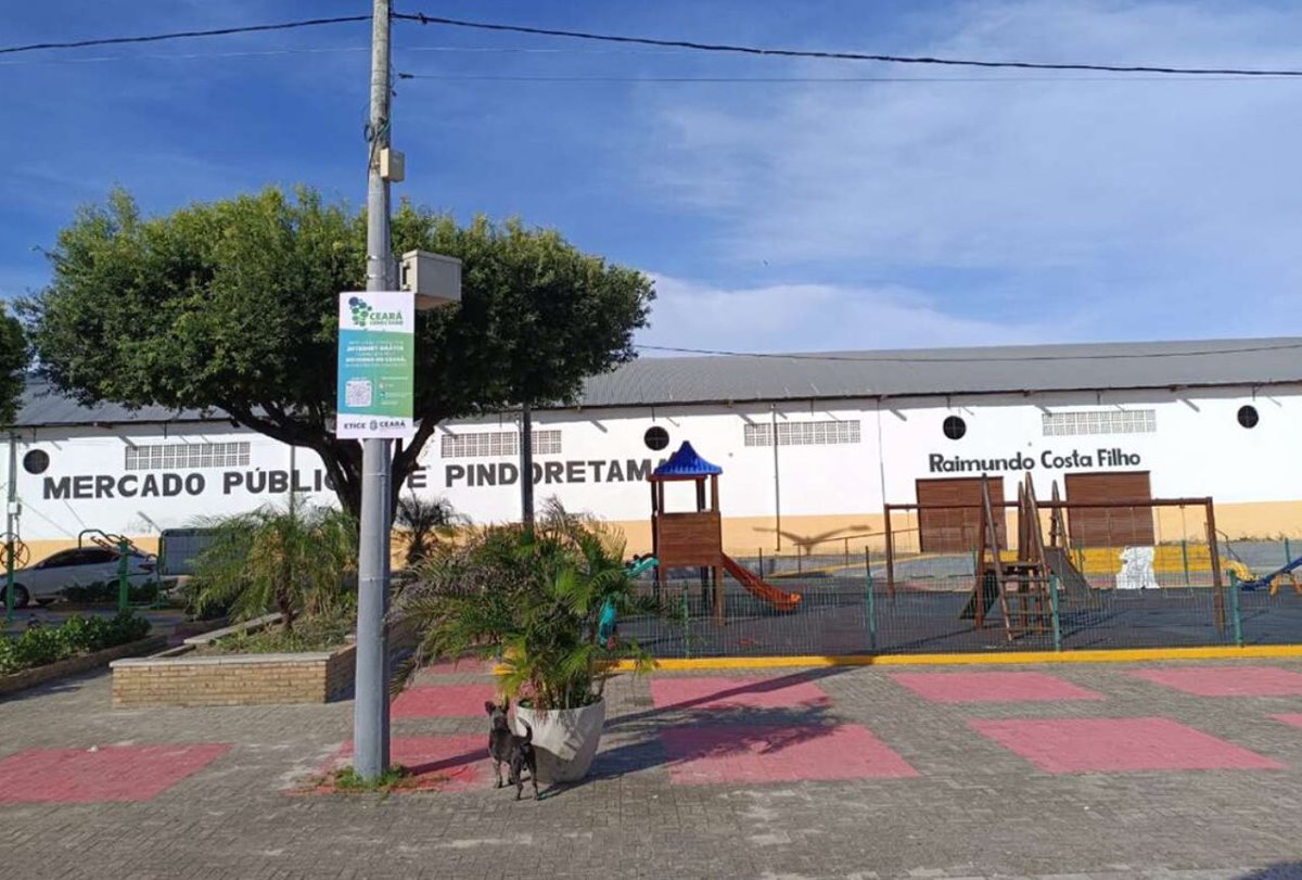 Pindodemel's tweet photo. CEARÁ CONECTADO: Etice inaugura ponto de 
Wi-Fi gratuito na Praça da Cidadania de Pindoretama, ampliando o acesso à internet para a população. 🛜 https://t.co/7mXkHGBBTE