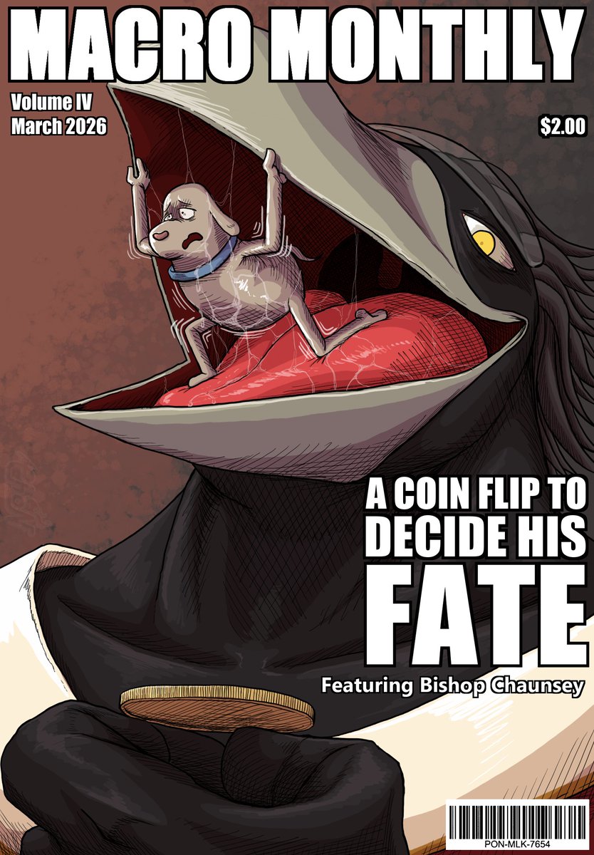 Have you read the latest issue of MACRO MONTHLY? It seems like playing with your food is trending—flipping a coin to decide. I don’t know if you have to follow the rule to the letter, but it sounds fun.

Commission for PhantomGenesis and Alien529