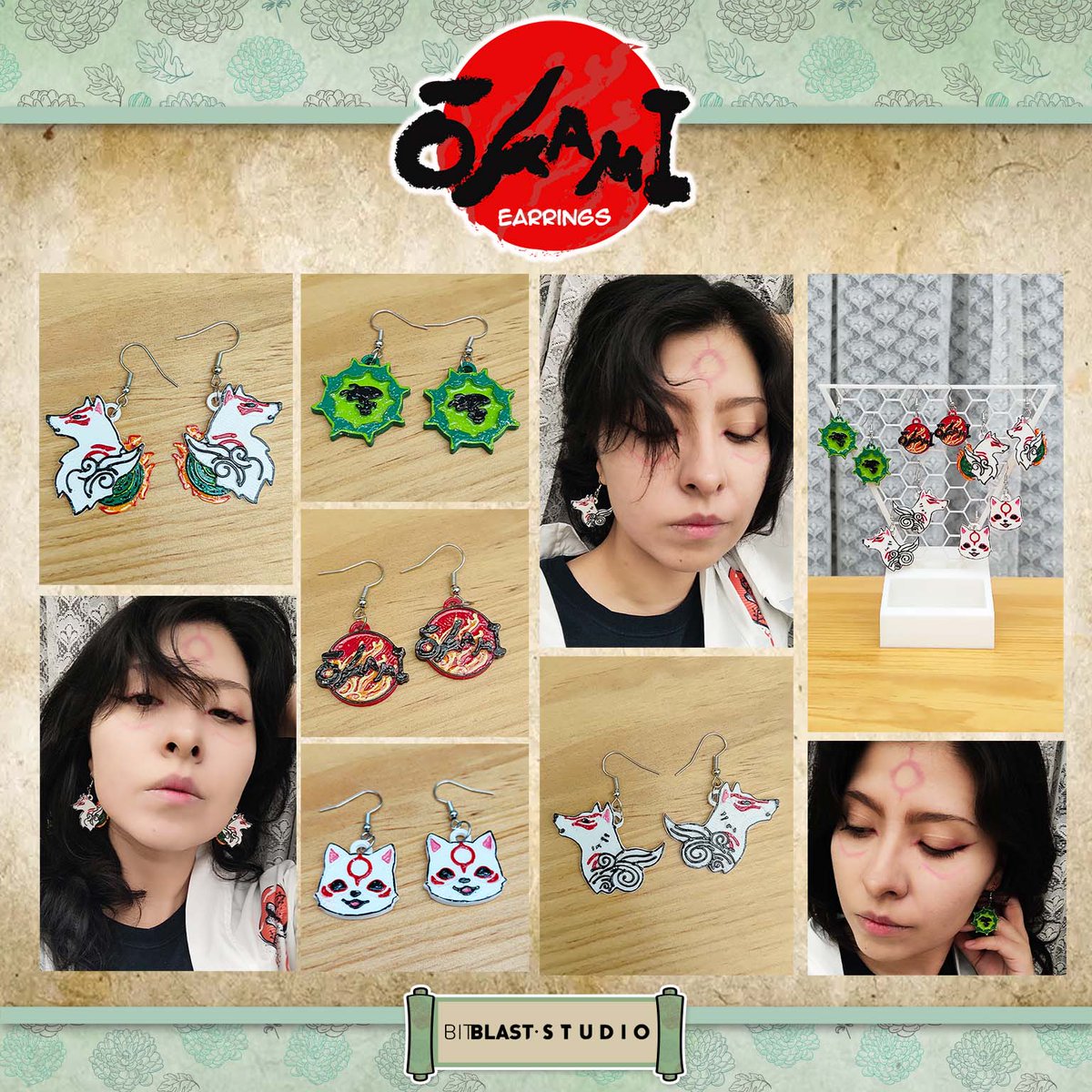 BitBlastStudio's tweet image. 💍 Okami Earrings • STL files
➡️ Download 3D print model: cults3d.com/:4270116
💡 #3DPrinting #3DPrinter #Printable #STLfile #Okami #Earrings #Amaterasu #Issun #Chibiterasu