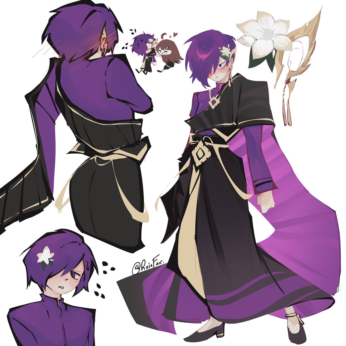 RuisFox's tweet image. I have a 3-4 page comic in the works, but I don't think I can finish it by tomorrow. So, I’ll just share my Songkran Yesod design for now. Enjoy!

#Yesod