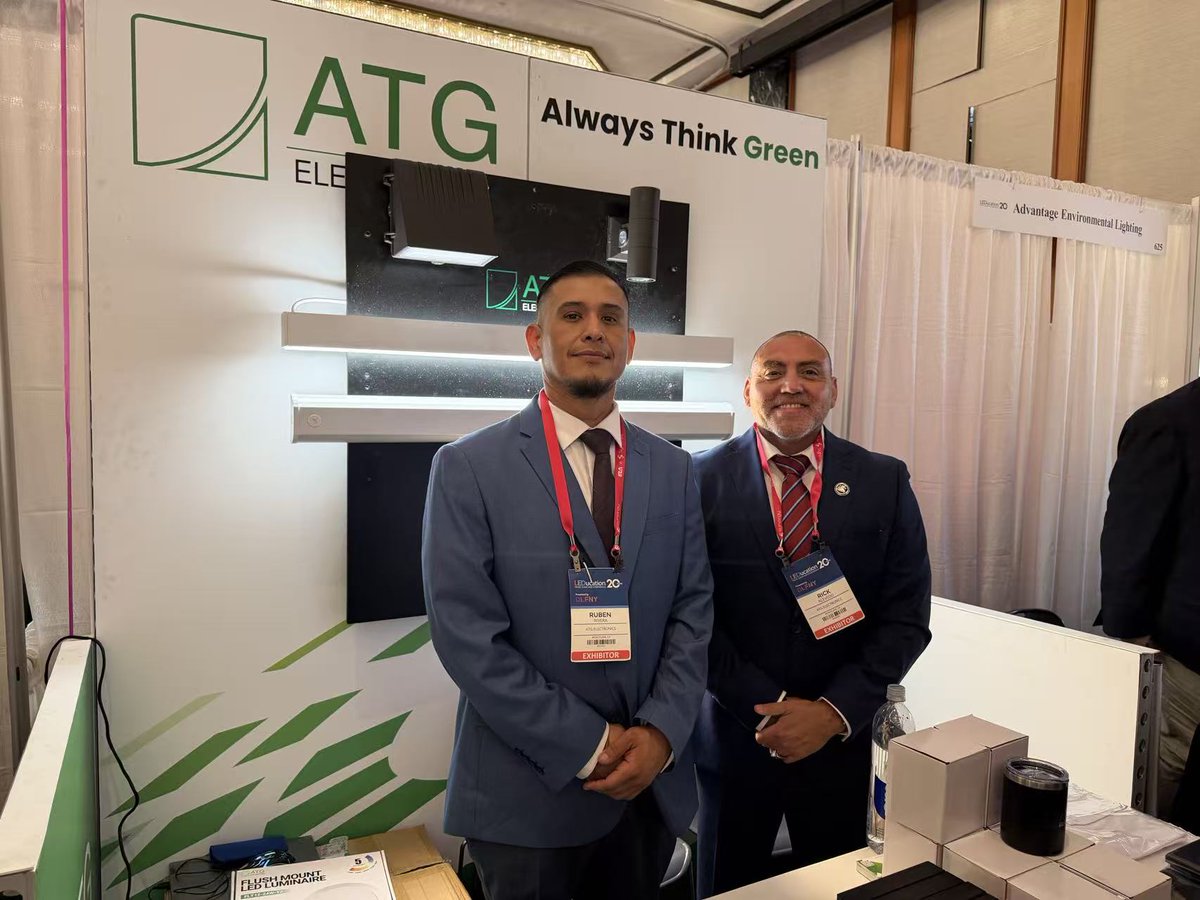ATG_LEDLighting's tweet photo. @LEDucationNYC  is officially live! 🔥
We’re on the show floor at booth #623, showcasing our latest LED lighting innovations.Stop by and connect with our team in NYC!
#LEDucation #LEDucation2026 #LEDLighting #TradeShow #ATGElectronics #NYC #LightingSolutions https://t.co/1xTf3gK9pF