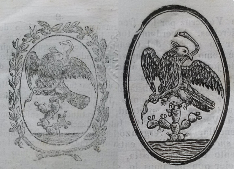 #UnDíaComoHoy de 1823, se expide el decreto que define la forma del Escudo Nacional Mexicano.
Promulgado por el Soberano Congreso Constituyente, ordenó que el Escudo debía ser el águila mexicana posada sobre un nopal, devorando una culebra, y orlada por una rama de encina y otra