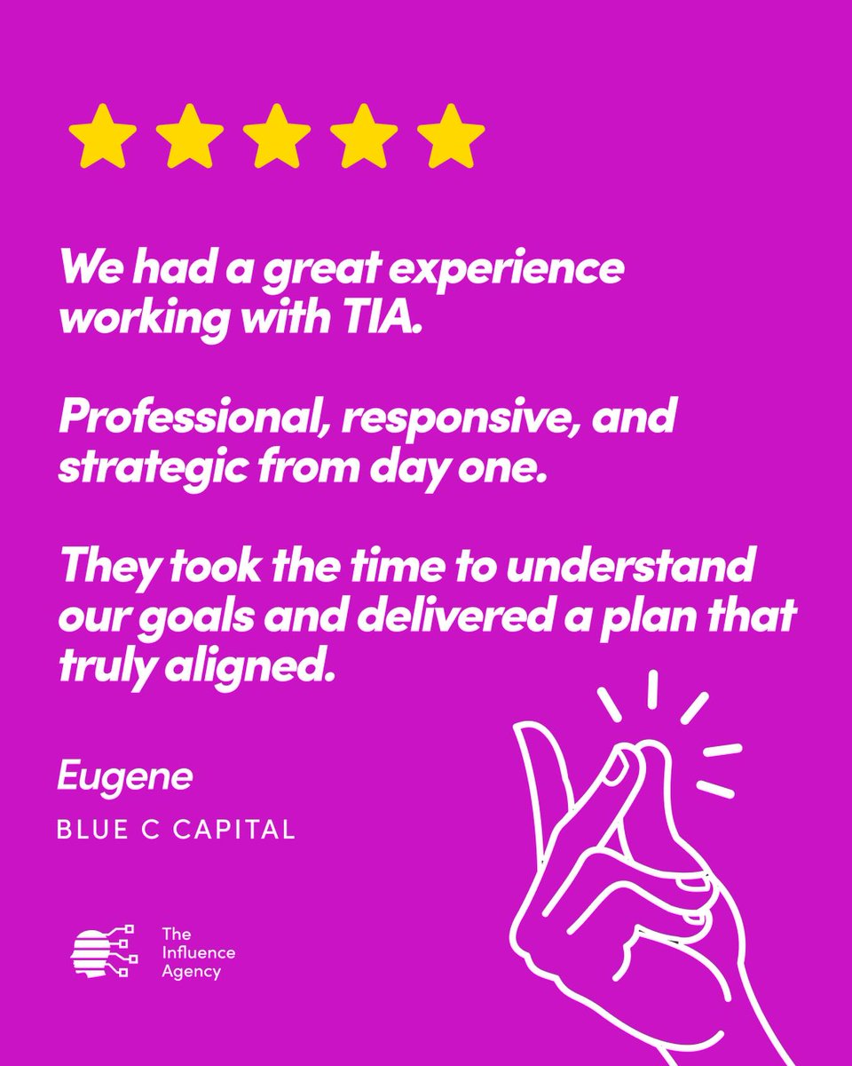 NfluenceAgency's tweet photo. Some partnerships just click. 👏

That alignment is what makes the difference.
Appreciate the trust from Eugene and the team at Blue C Capital. 🤝

Curious what that could look like for your brand? 
Our DMs are open. 💬

#clientlove #testimonial #digitalmarketing #marketingagency https://t.co/kg2DG2DKm1