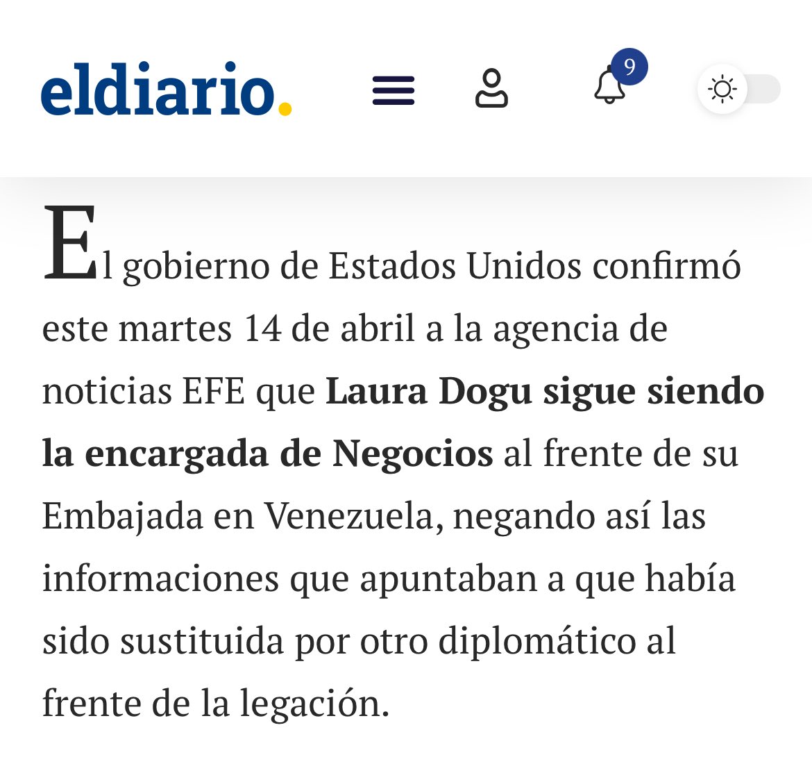 estendenciavzl's tweet image. "Laura Dogu" es tendencia porque EEUU desmintió su supuesta sustitución como encargada de Negocios para Venezuela.