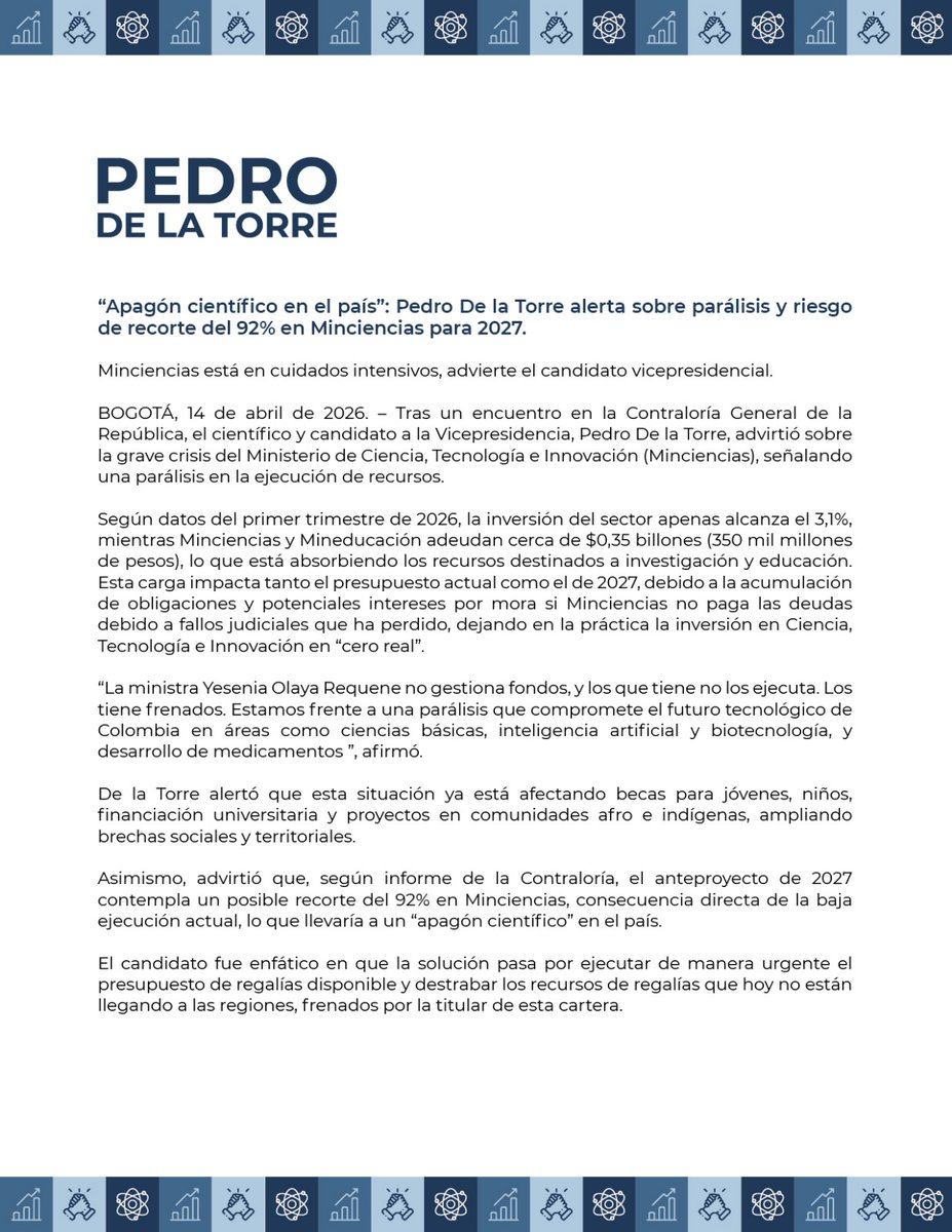 Pedro De-la-Torre, PhD. tweet media