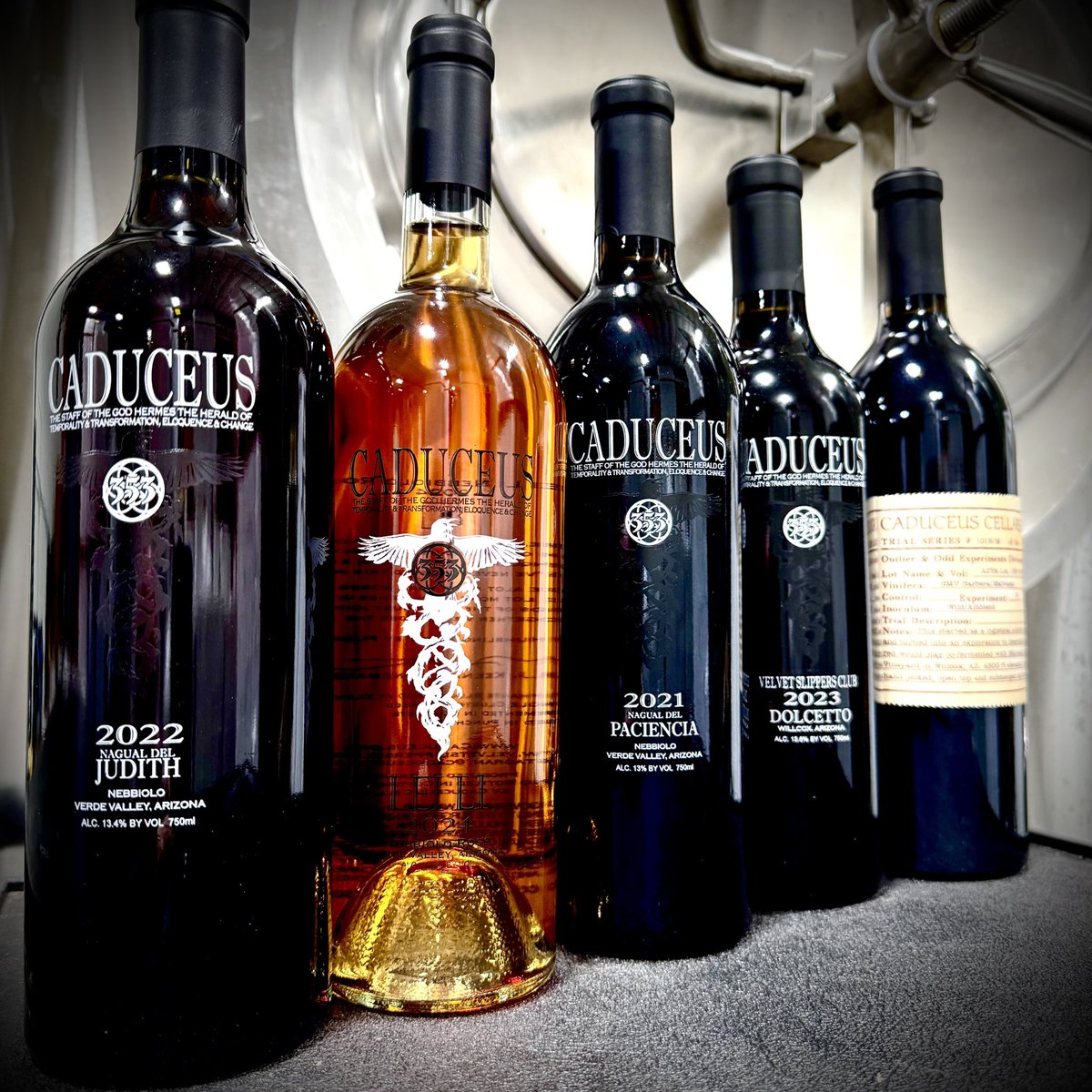 caduceuscellars's tweet photo. Now available at https://t.co/P05L0o6ITb and our Jerome tasting room:  
- 2022 Judith Nebbiolo
- 2024 Lei Li Nebbiolo Rosé
- 2021 Paciencia
- 2023 VSC Dolcetto
- 2023 Odd &amp; Outlier Barbera/Malvasia
Be sure to stock up before the heat sets in &amp; shipping rates increase for Summer https://t.co/a3WGSwTJgF
