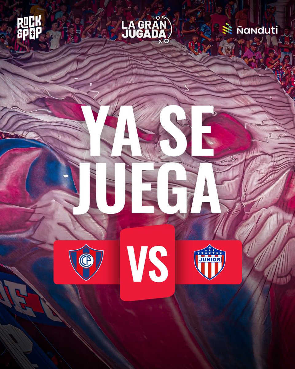 nanduti's tweet image. 🏆#Libertadores2026 – Fase de Grupos.

📍 ¡Ya se juega en Barrio Obrero!

⚽️📌 #CerroPorteño 🆚 #Junior

🏟️ Estadio: La Nueva Olla.

#LaGranJugada
#1020AM
#955FM

📲 Whatsapp: wa.me/984955000

🔴 Live: x.com/i/broadcasts/1…

📌 YOUTUBE EN VIVO: youtube.com/live/nW9xnWhqj…