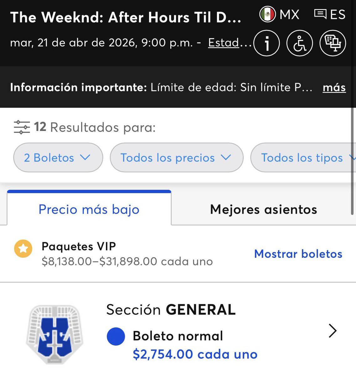 radabtw's tweet photo. @ServicioTM Revisando el mapa del @EstadioGNP para @theweeknd noté que se pusieron a la venta boletos en la sección GENERAL, pero se denominan GENERAL B, mi duda es sí todos tendremos el mismo acceso, por qué esos boletos cuestan menos o cómo será el acceso 

Ojo aquí @Profeco! https://t.co/vwtdB4IrMp