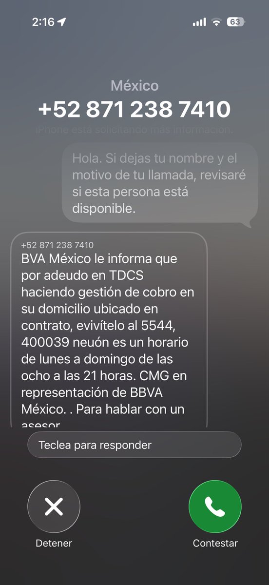 EdelAr's tweet photo. @BBVA_Mex como le podemos hacer para que den de baja mi celular que utilizo otra persona para sacar una TDC y un hipotecario a su nombre, no conozco a esta persona y es cansado estar recibiendo todas estas llamadas buscando a esta persona https://t.co/BJH73EEeAY
