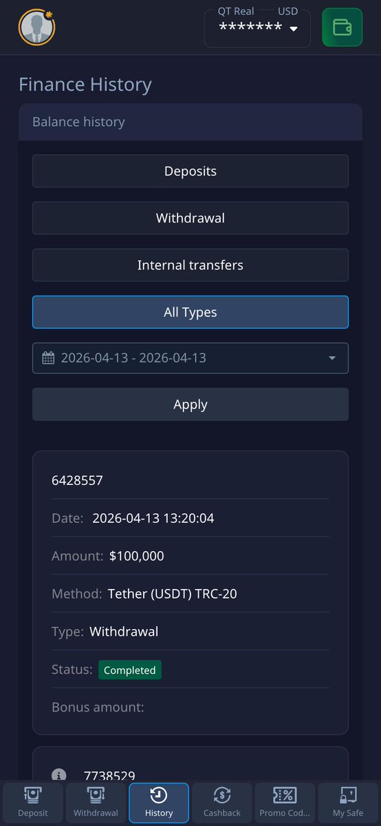 Haven’t touched the balance for a while.
Just been working as usual — no rush, no unnecessary moves.

Gradually building it up, letting the system do its thing.
Some entries I took manually, some I just watched play out based on the logic.

Today I decided to lock in part of the