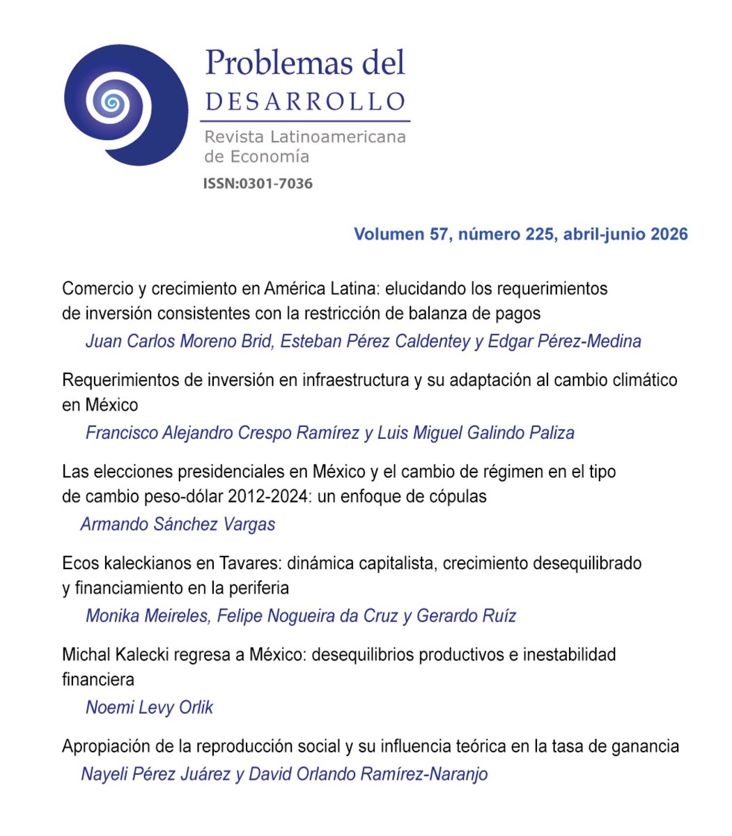 Problemas del Desarrollo (UNAM) tweet media