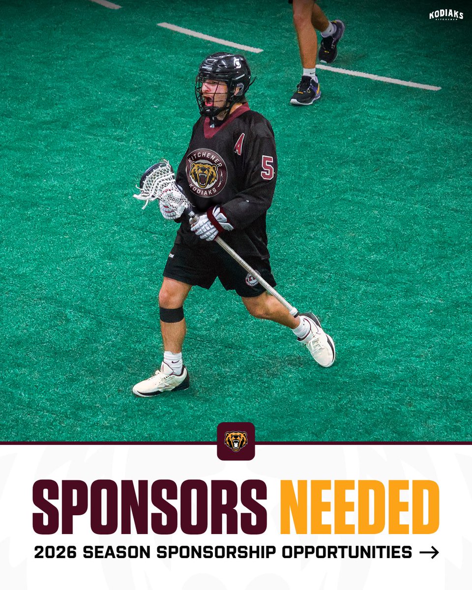 KodiaksJrA's tweet photo. The Kitchener Kodiaks are looking for sponsors for the 2026 season! 🐾

📩 Interested? Reach out via DM or email us at kwjuniora@gmail.com — we'd love to connect.

#DefendTheDen🐾 https://t.co/TdCNlgFOhp
