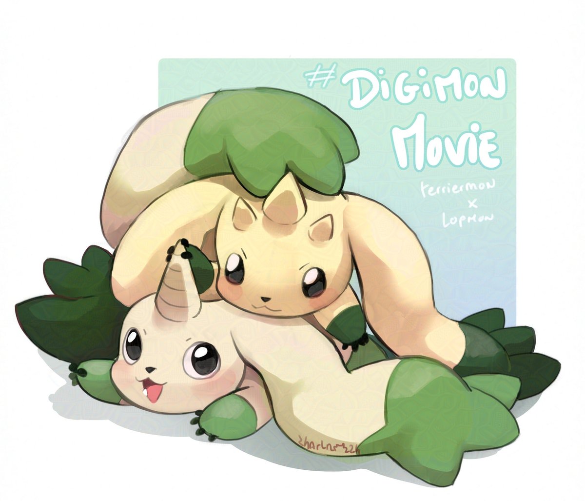 Do you recognize the fake Lopmon drawn on the digimon movie poster in the 2000s?