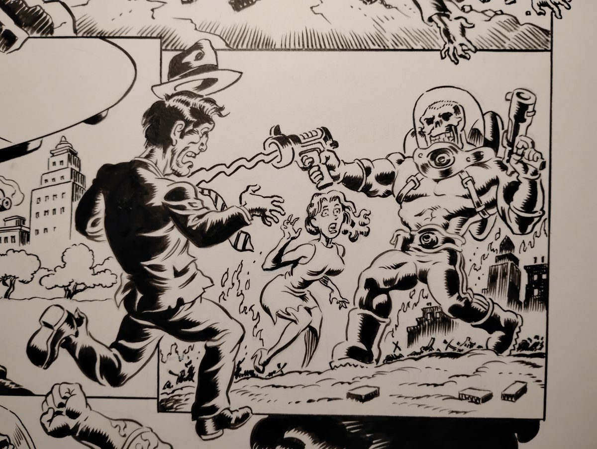 HilaryBarta's tweet photo. Random panels I have drawn.
This was for Robot Monster Comics in 3-D.
#screwytuesday #randompanelsihavedrawn
#cartooning #brushinking #scifi #scifiart #robotmonster https://t.co/XUHbmVTiTx