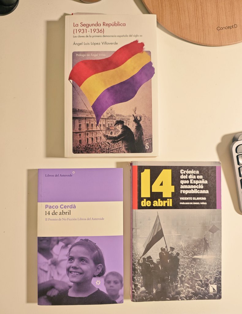 Dos libros para entender el #14deabril y uno más amplio sobre la II República. Tres de los libros que más me han gustado sobre el periodo. 📚👇