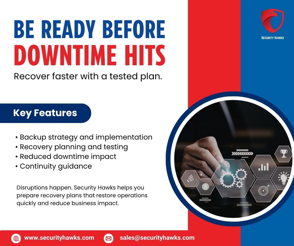securityhawkshq's tweet image. Be ready before downtime hits ⏱️🔐

Recover faster with a tested, reliable plan.
Minimize impact. Maximize uptime.

🌐 securityhawks.com
📩 sales@securityhawks.com

#DisasterRecovery #BusinessContinuity #CyberSecurity #ITResilience