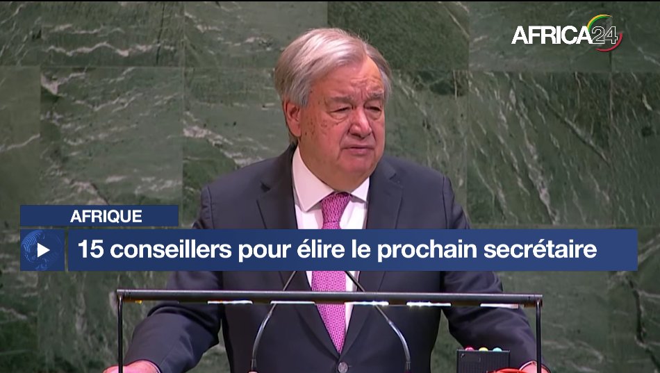 AFRICA24TV's tweet image. #Afrique, À l’approche de la fin du mandat d’António Guterres en 2026, les discussions sur sa succession à la tête des Nations unies s’intensifient. Le processus, piloté par le Conseil de sécurité, réunit ses 15 membres autour de consultations diplomatiques. Plusieurs noms