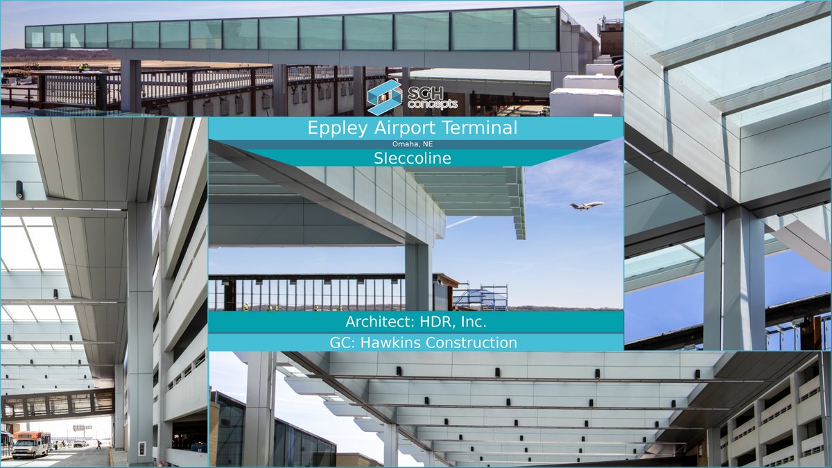 SGHconcepts's tweet photo. SGH supplied &amp; installed the Sieccoline #ACM #metalpanel system for the terminal reconstruction at Eppley Airfield in Omaha, NE.

It’s great to be part of a project that will update &amp; improve the airport for the community. Excited for the project to be complete! https://t.co/6NULciBPCr