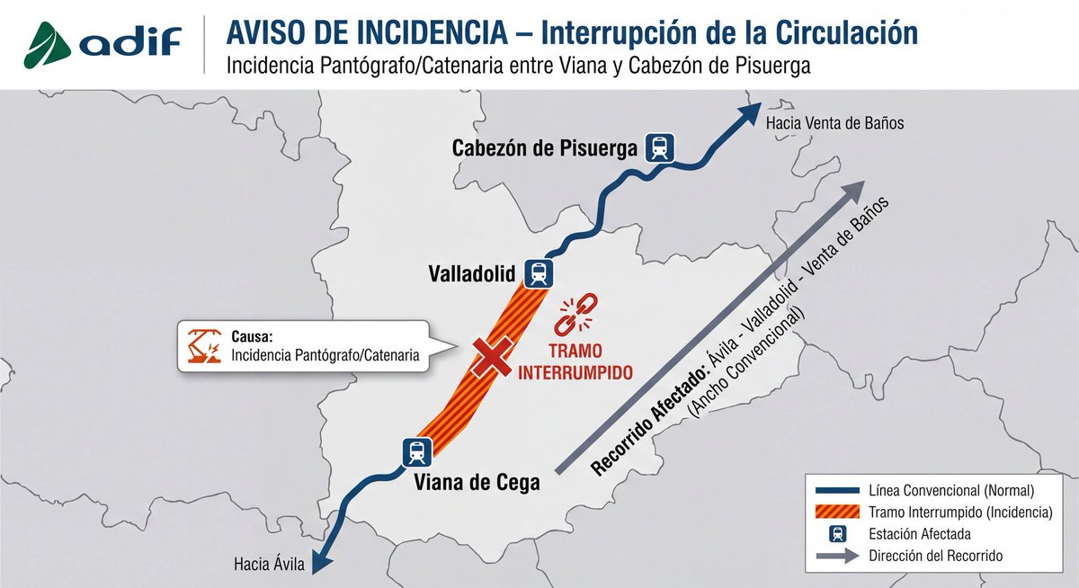 sigomarcha's tweet photo. Esto me ha hecho la IA en un momento (aunque incorrecto), pero creo que la comunicación mejoraría infinito. Así como la comprensión de la gente de la incidencia. Sabría a qué atenerse sin necesidad de descifrar todo ese tuit.

Y ya si se acompañase de una estimación de tiempo... https://t.co/KkhSfQVw6u