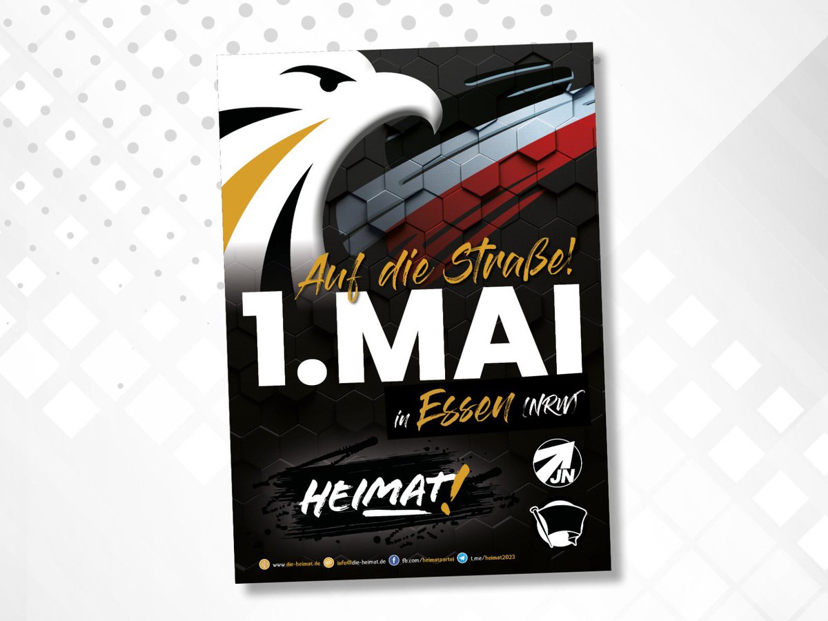 Abt. Zugeschicktes: Der 1. Mai steht an und auch in Bochum (Werne und Langendreer) haben Aktivisten für die nationale 1.Mai-Demonstration in der Nachbarstadt Essen geworben 

Heraus auf die Straße! Für Familie, Volk und Heimat! 

die-heimat.de/zukunft-sicher…