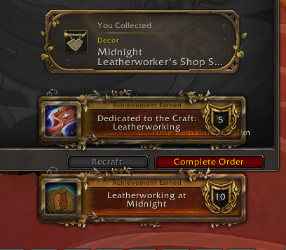 Got another profession up to 100 skill today! #Midnight #Warcraft #WoW #collection