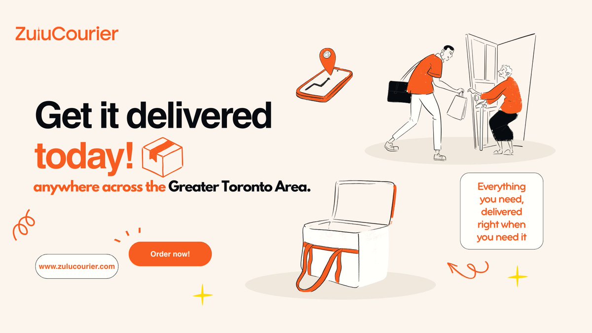 ZuluCourier's tweet image. Delivery in Toronto made simple. Fast pickups, reliable service, and same day delivery you can count on. 📦🚚

Book your delivery today at zulucourier.com

 #torontobusiness #zulucourier #samedaydelivery #localdelivery