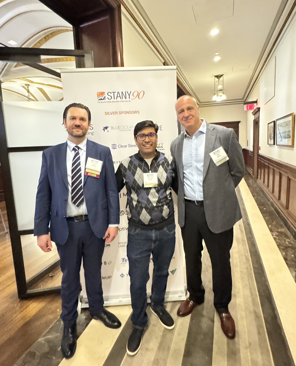 BlueOceanATS's tweet photo. Yesterday, we were proud to participate in @STANY_NewYork 90th Annual Conference on a timely panel on 24-hour trading. We were glad to highlight the growth, dominance of our after-hours equity global trading, as well as the industry’s move toward tokenization. https://t.co/4a4n83So7v
